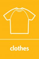 Recycling Sticker - Clothes (WRAP Compliant)