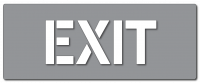 EXIT Stencil - For Car Parks