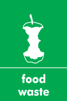 Recycling Sticker - Food Waste (WRAP Compliant)